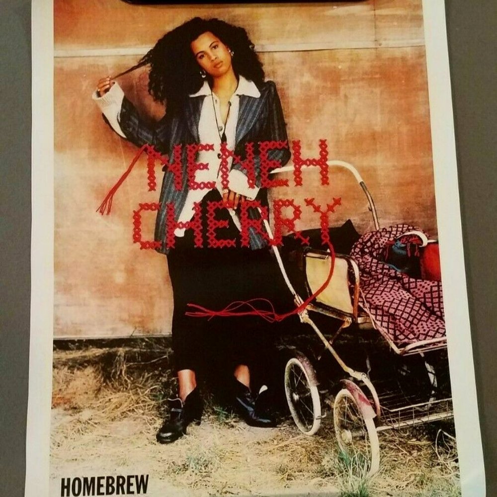 neneh cherry mint vintage homebrew promo poster - hip hop r&b buffalo stance